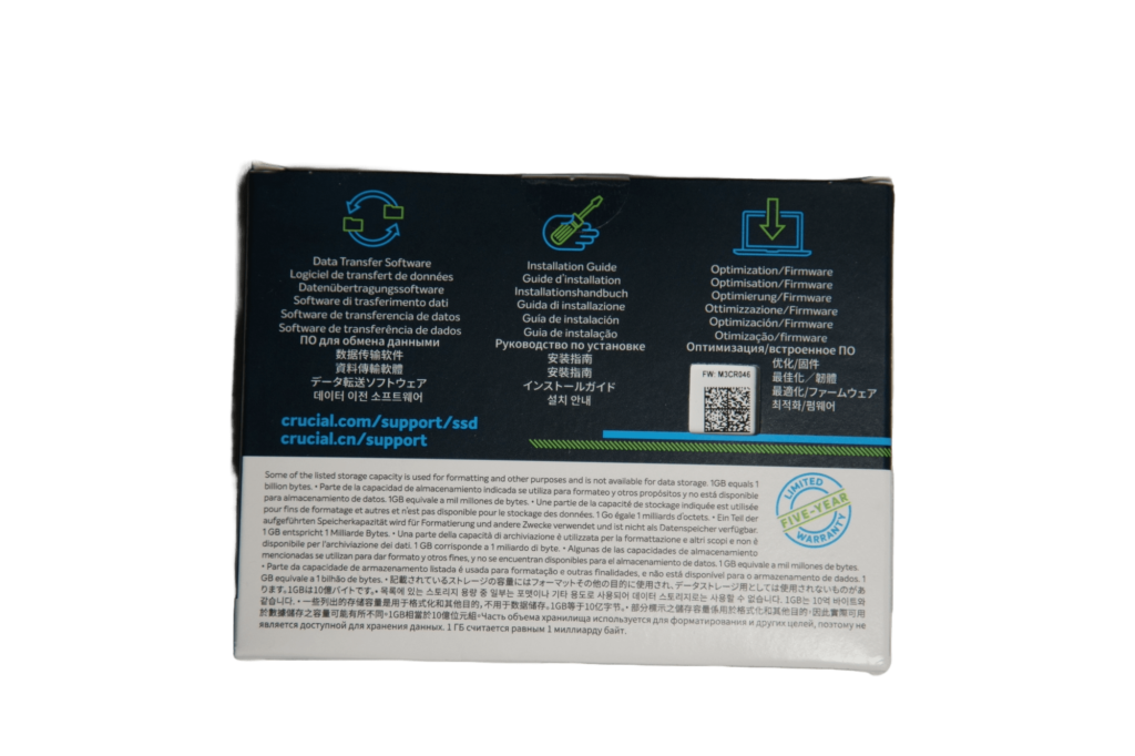 MX500 back of the box